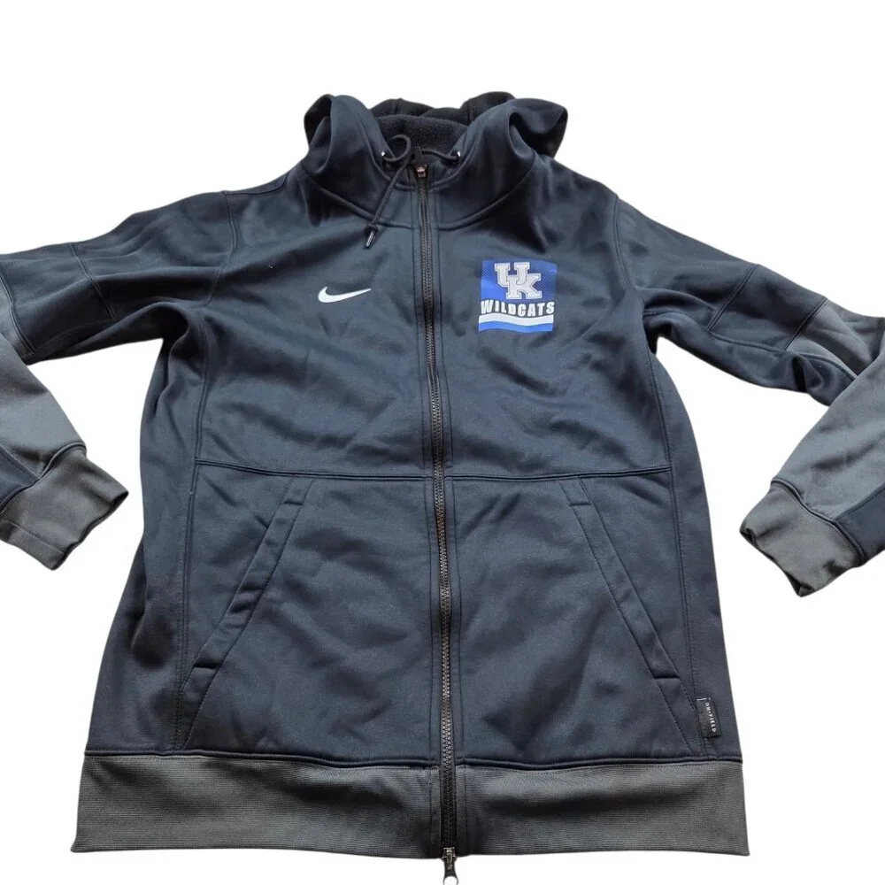 Nike Kentucky Wildcats Hoodie Sweatshirt Mens Medium Black Full Zip Jacket